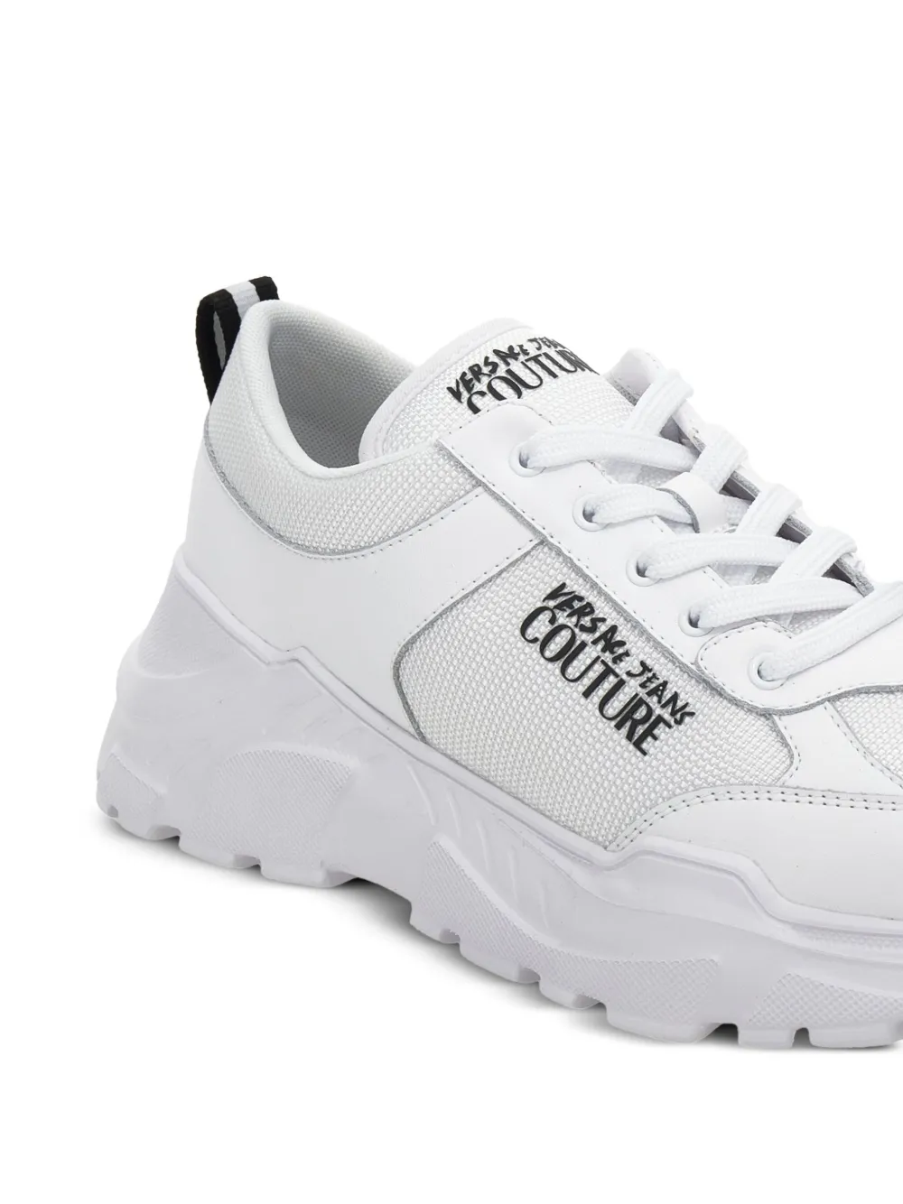 Versace Jeans Couture mesh-panelled sneakers White