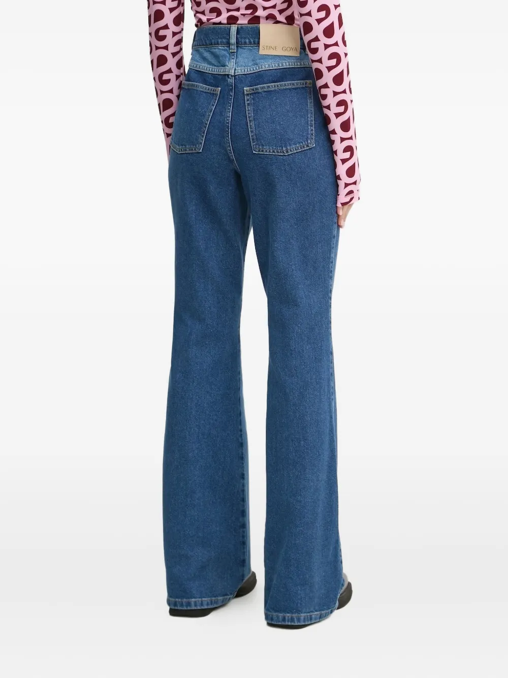 Stine Goya Tweekleurige jeans Blauw