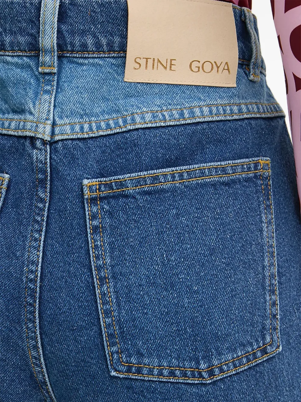 Stine Goya Tweekleurige jeans Blauw