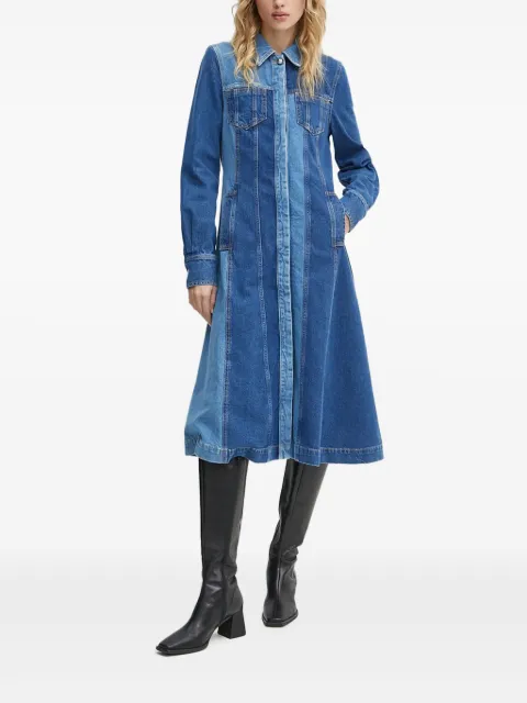 Stine Goya panelled midi shirt dress