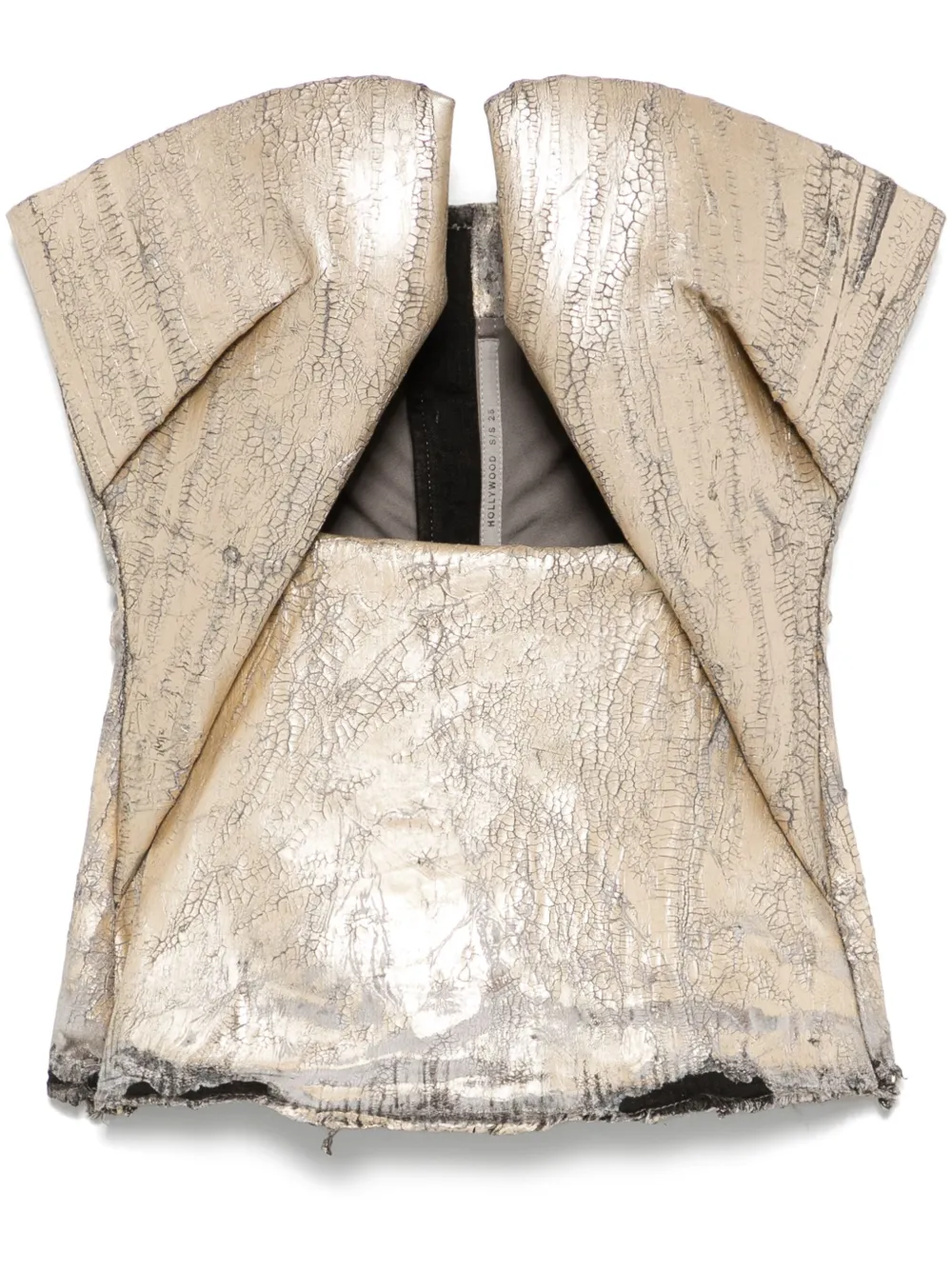 Rick Owens top con detalle de puntas | dorado | Image 1
