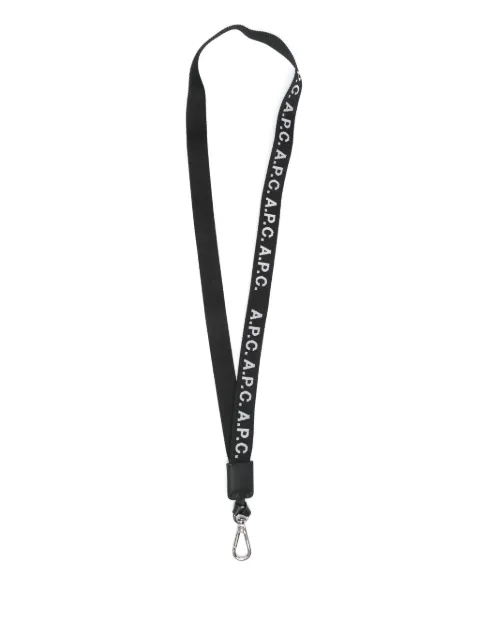 A.P.C. logo-jacquard neck strap