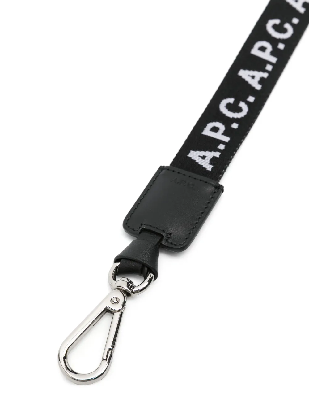 A.P.C. Halsband met logo jacquard - Zwart