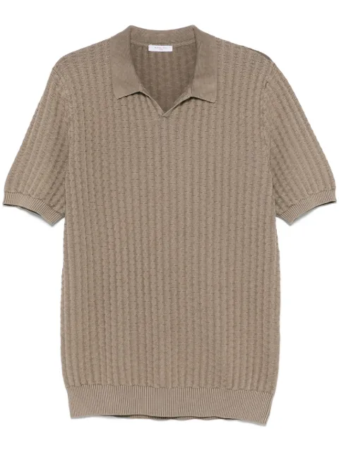 Boglioli playera tipo polo tejida