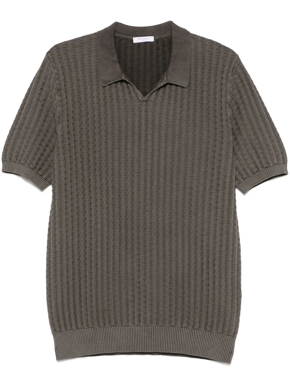 knitted polo shirt