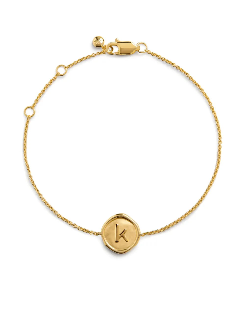 gold-plated charm bracelet