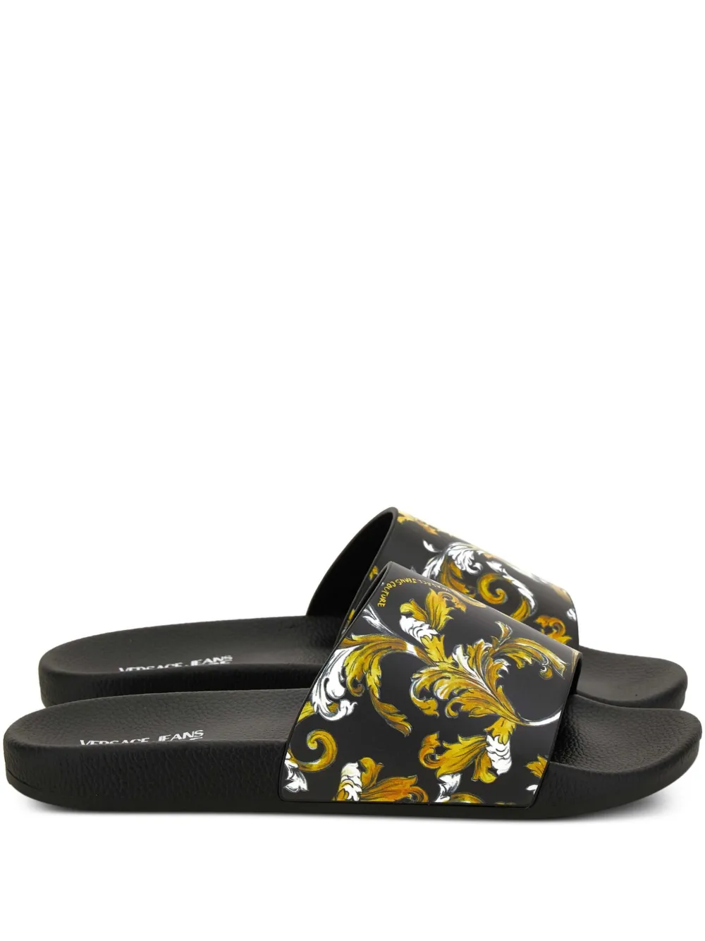 Versace Jeans Couture Barocco slides Black