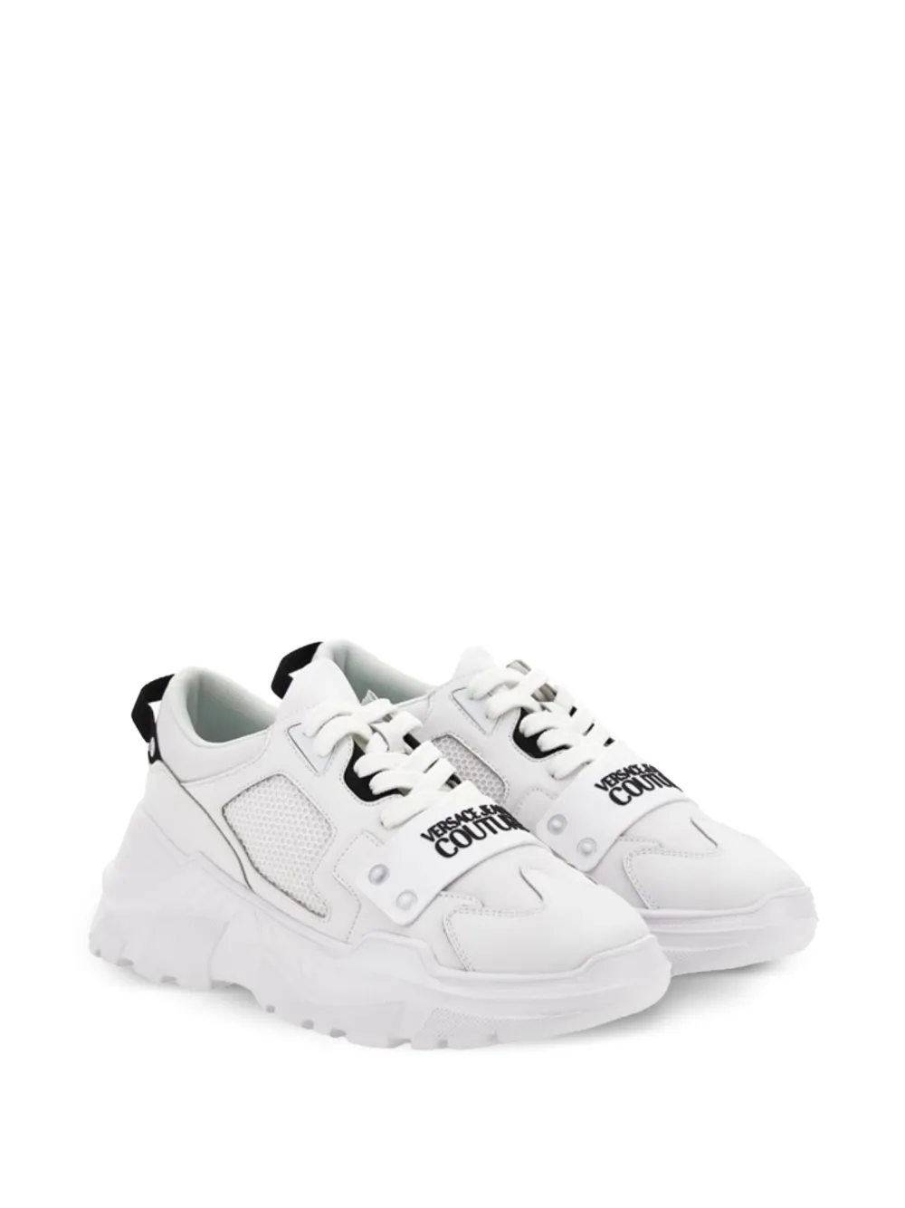 Versace Jeans Couture mesh-panelled sneakers White