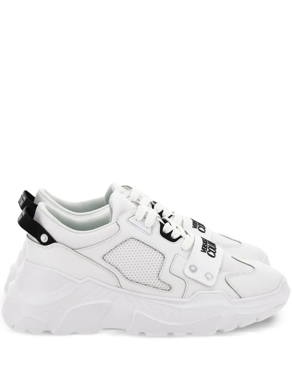 Versace Jeans Couture Sneakers met mesh vlakken Wit