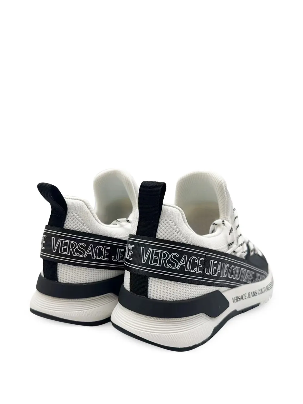 Versace Jeans Couture Sneakers met logoband Wit