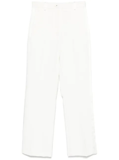 Elisabetta Franchi pantalon en crêpe à bandes satinées