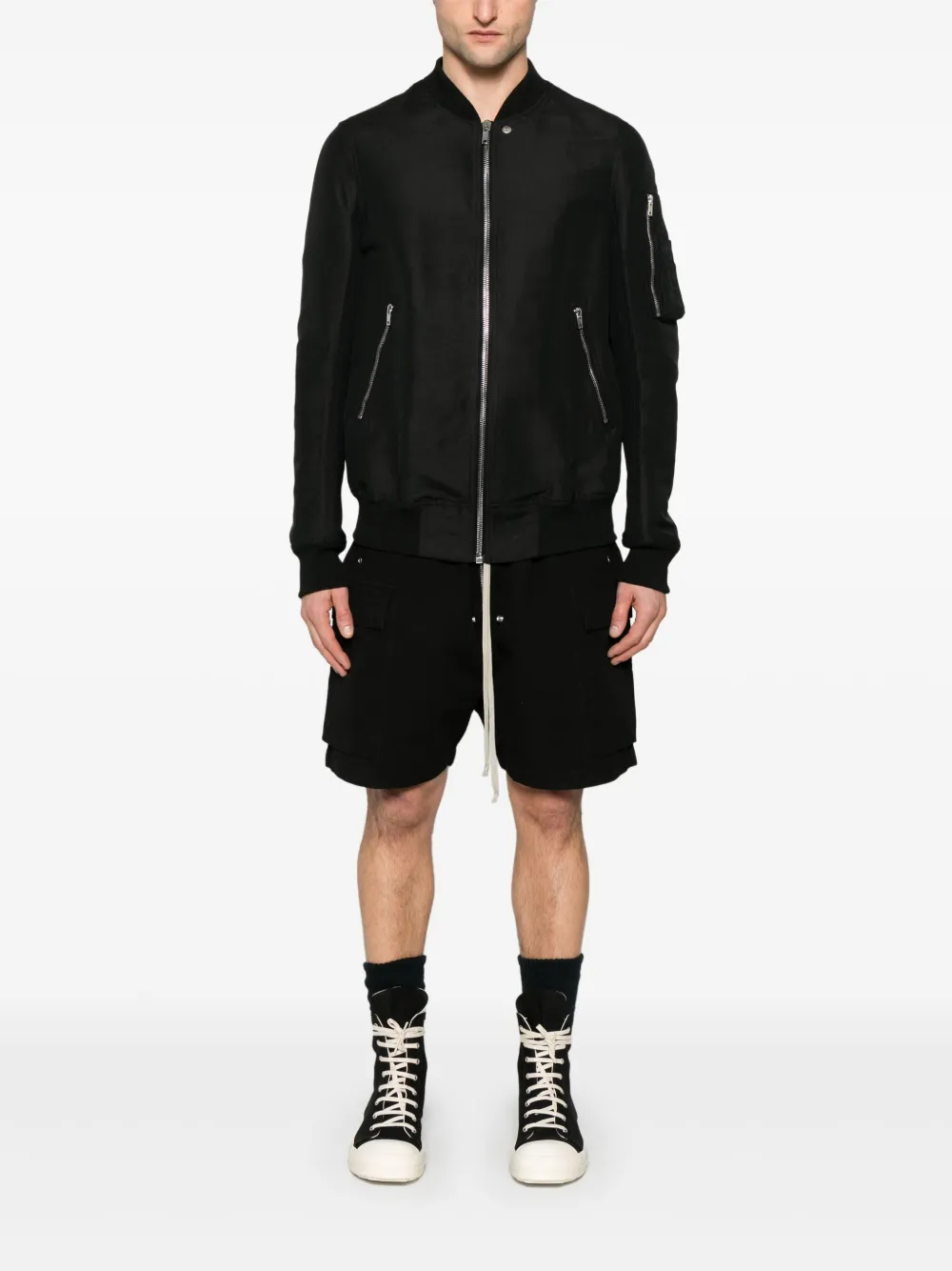 Rick Owens DRKSHDW Cargobela shorts - Zwart