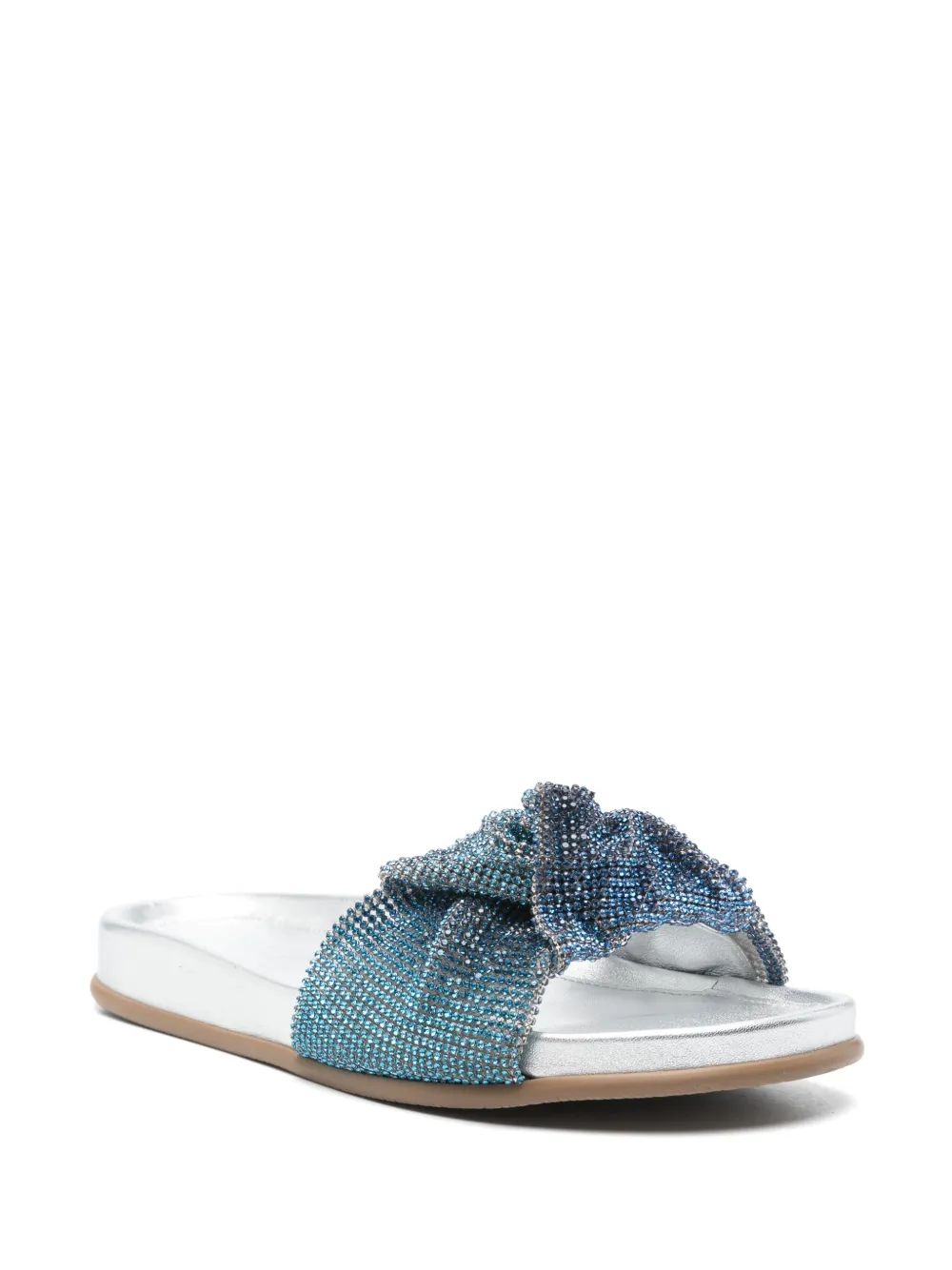 Rodo Slippers verfraaid met stras - Blauw