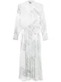 Kiton abstract-print maxi dress - Grey