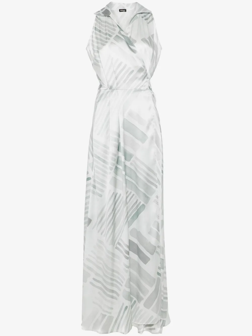 Kiton abstract-print maxi dress | Grey | Image 1