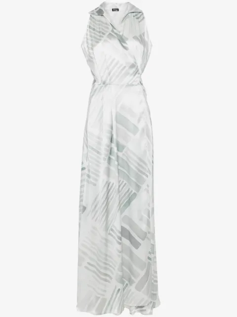 Kiton abstract-print maxi dress