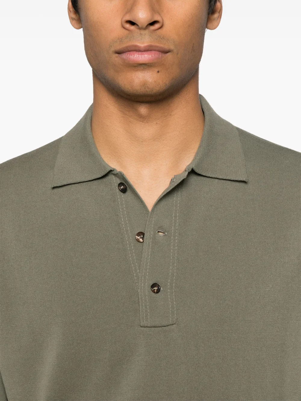 Zanone Katoenen poloshirt Groen
