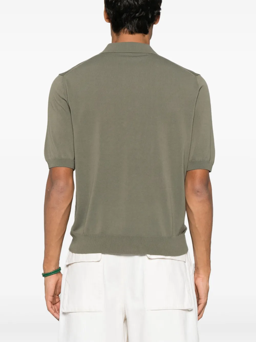 Zanone Katoenen poloshirt Groen