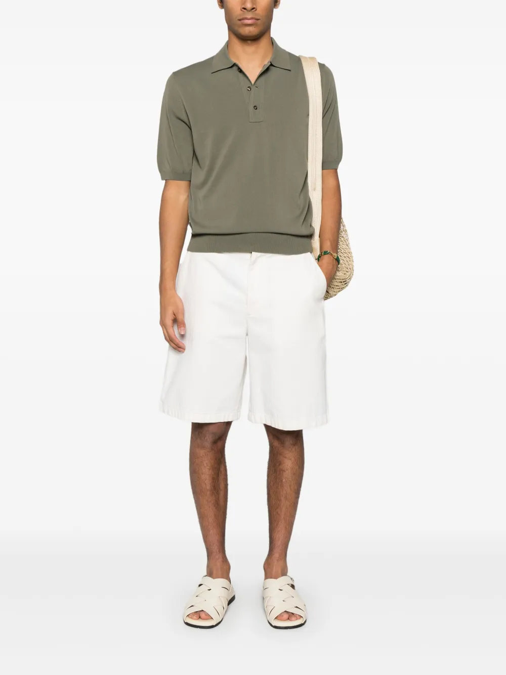 Zanone Katoenen poloshirt - Groen