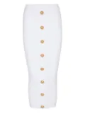 Balmain cable-knit skirt - White
