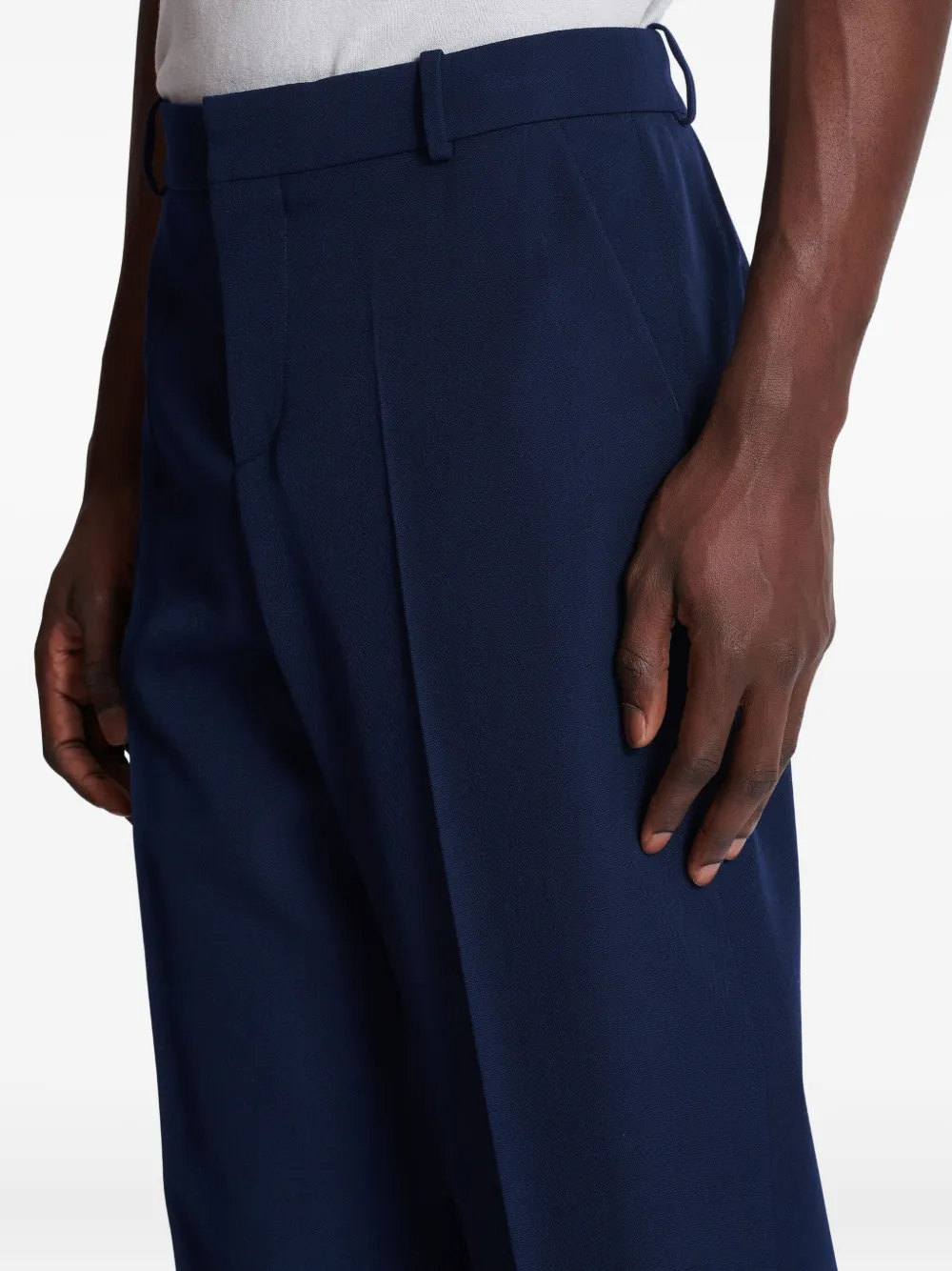 Balmain Wollen pantalon Blauw