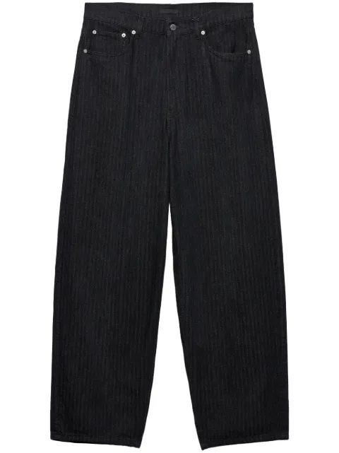 Prada chevron wide-leg jeans