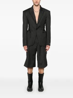 【関税込み】Mugler ブラック ドレープ ショートパンツ Mugler | Shorts | Mugler X Wolford High Waist Short Flocked