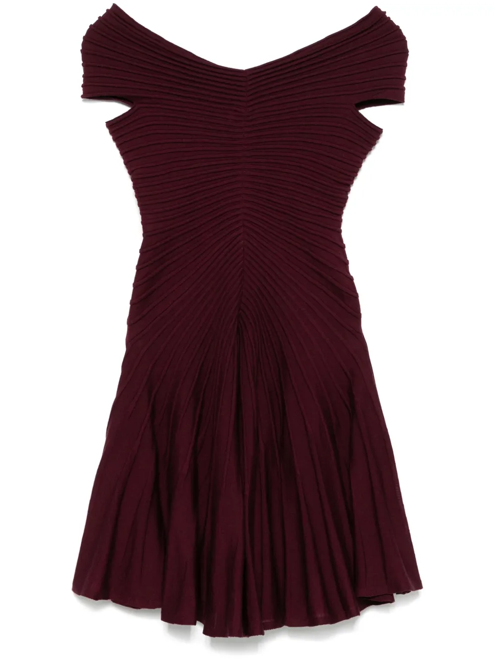 Alaïa vestido corto con cuello en V | rojo | Image 1