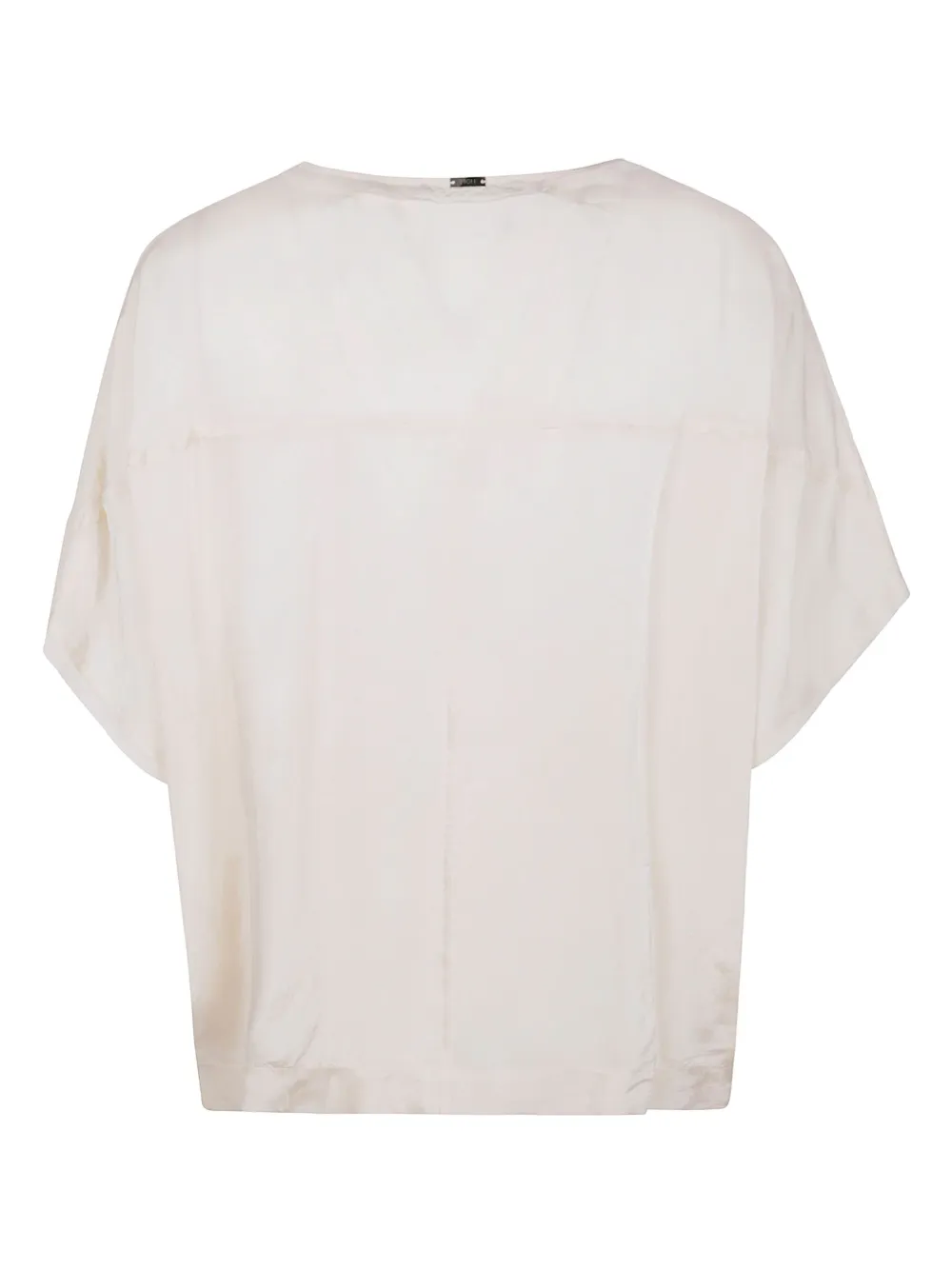 High wide-sleeve t-shirt - Beige