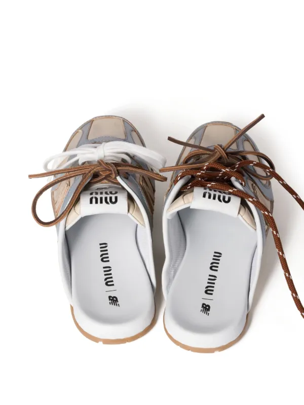 Miu Miu x New Balance ミュール | ブルー | FARFETCH JP
