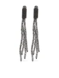 Peserico micro-crystals drop earrings - Grey