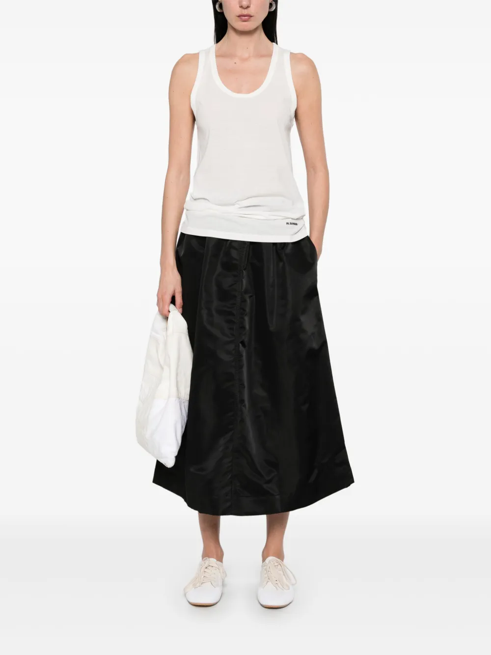 JIL SANDER+ Katoenen tanktop - Wit