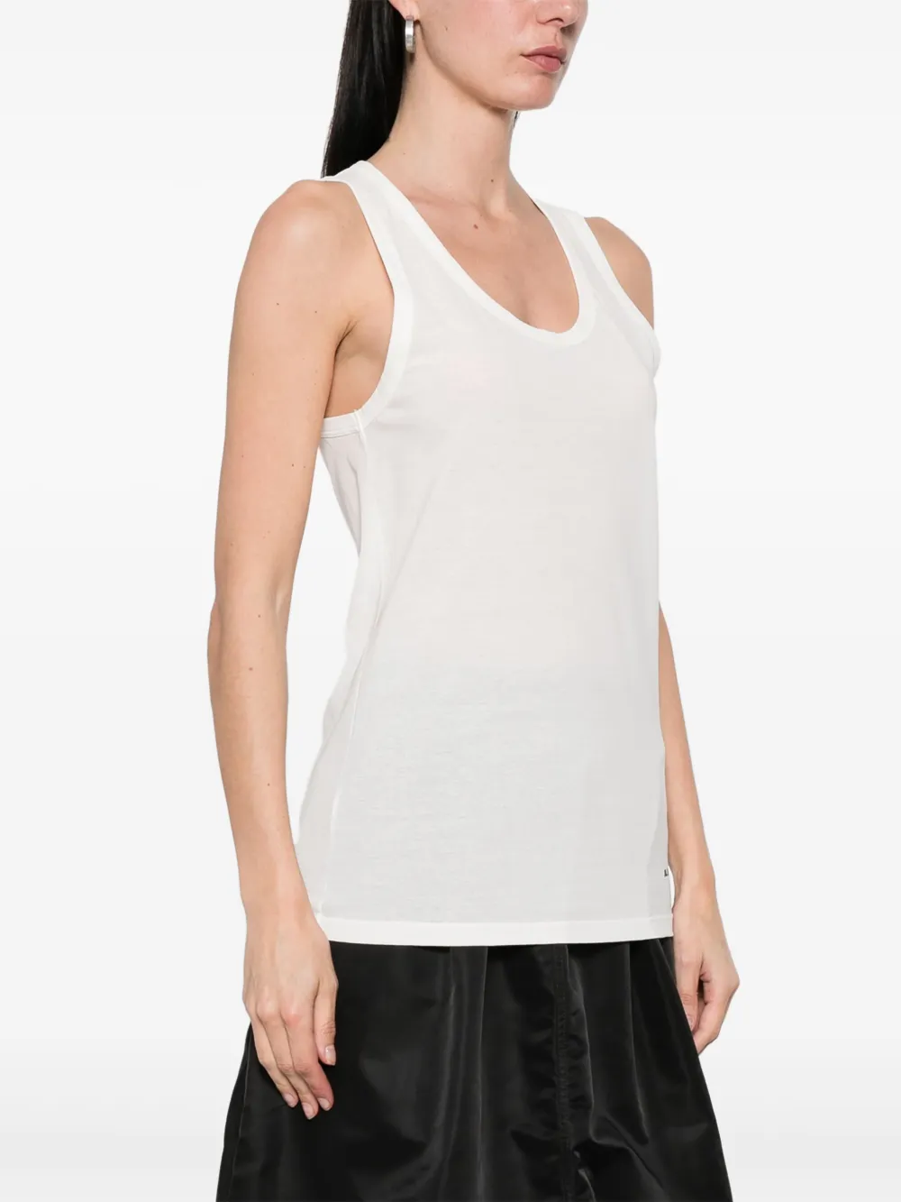 Jil Sander Katoenen tanktop Wit