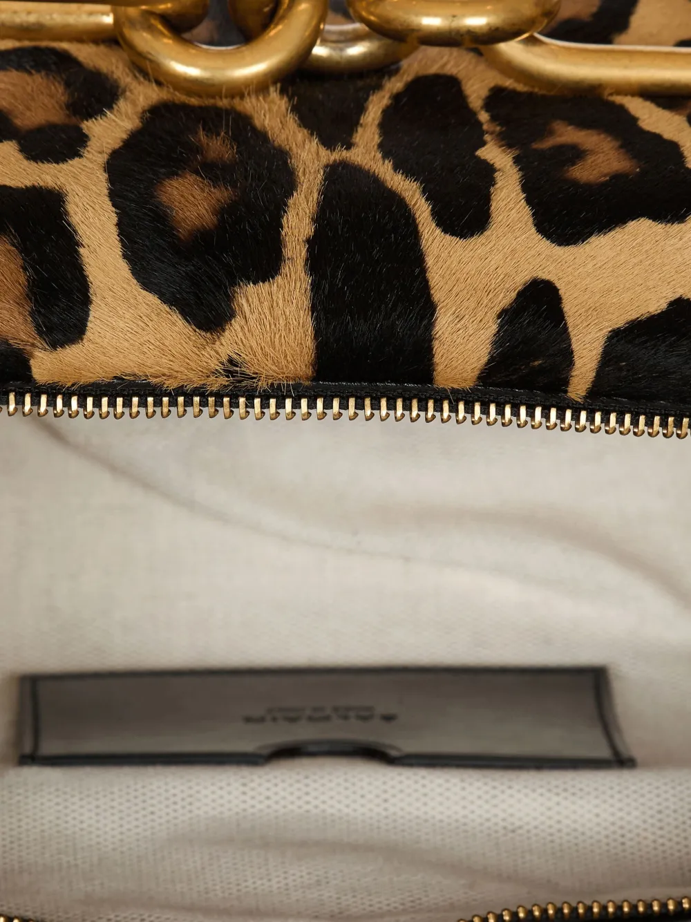 Balmain Sync medium schoudertas met luipaardprint Bruin