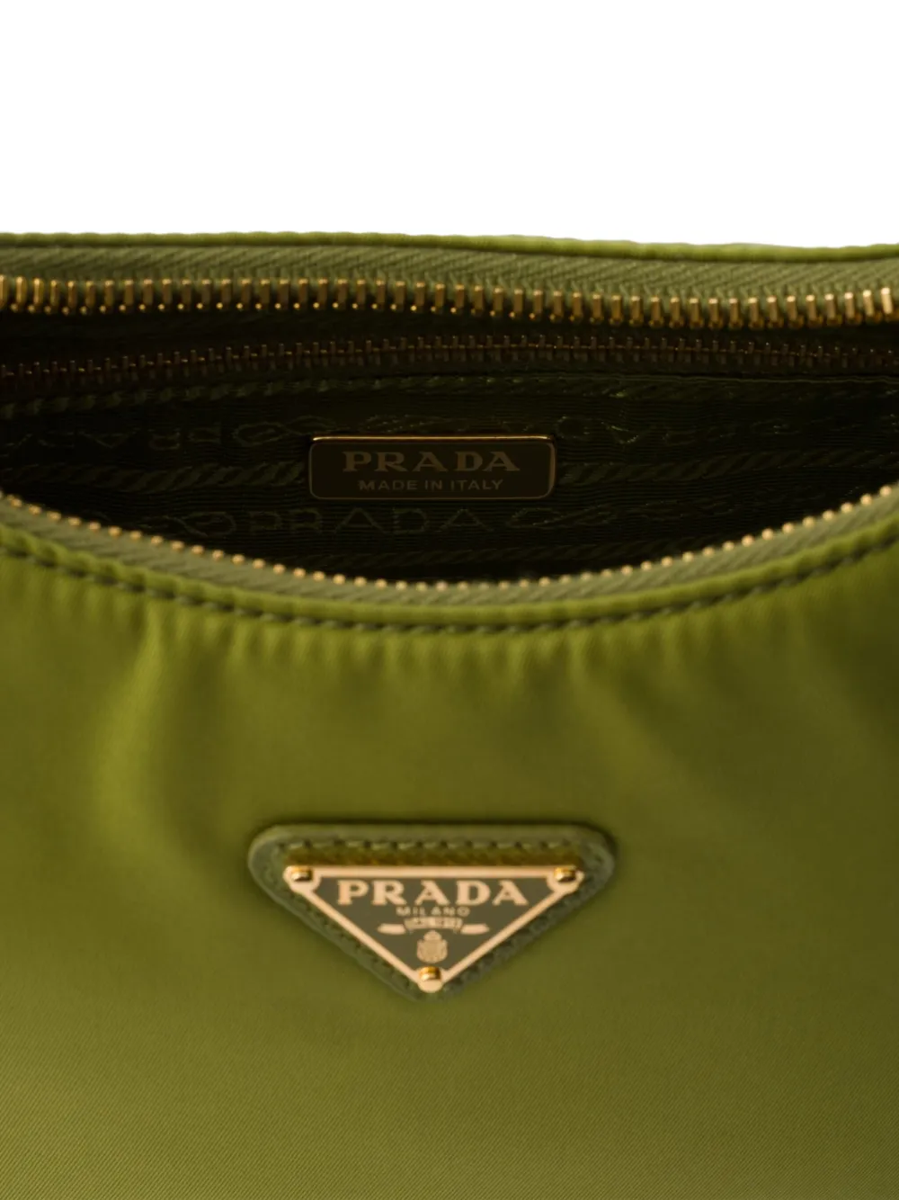 Prada Re-Edition 2005 Re-Nylon mini-tas Groen