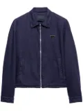 Prada zip-front denim jacket - Blue