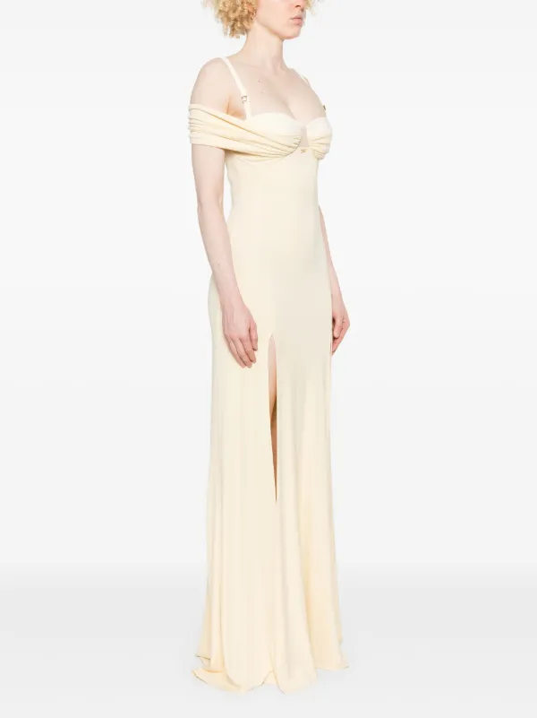 Elisabetta Franchi Vestido De Festa | Amarelo | FARFETCH BR