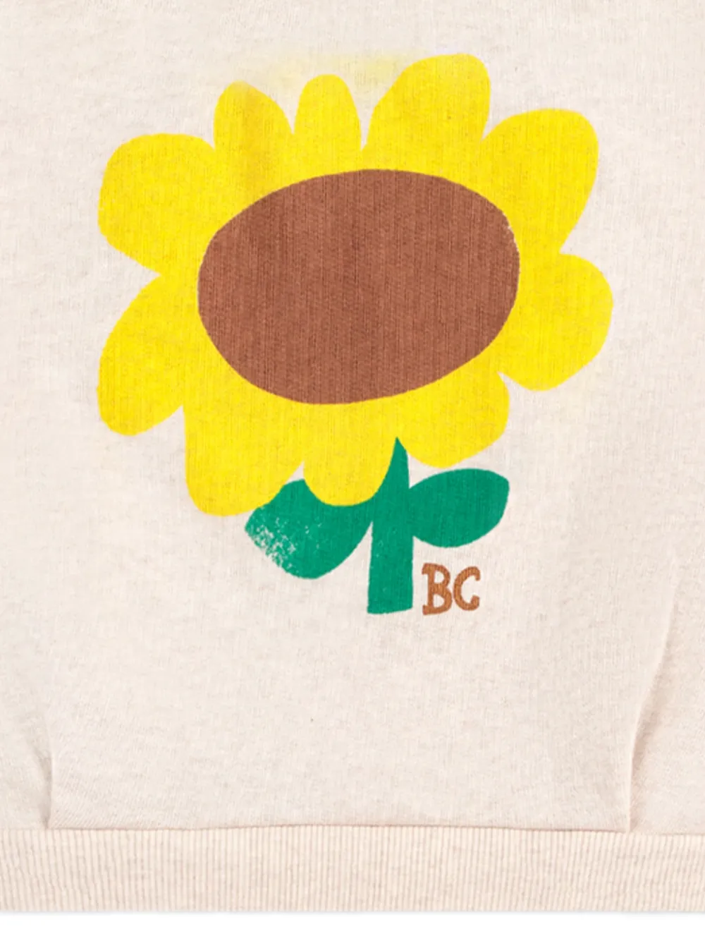 Bobo Choses Sweater met zonnebloempatroon Beige