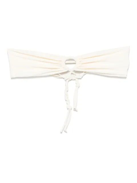 Jil Sander top de bikini estilo bandeau