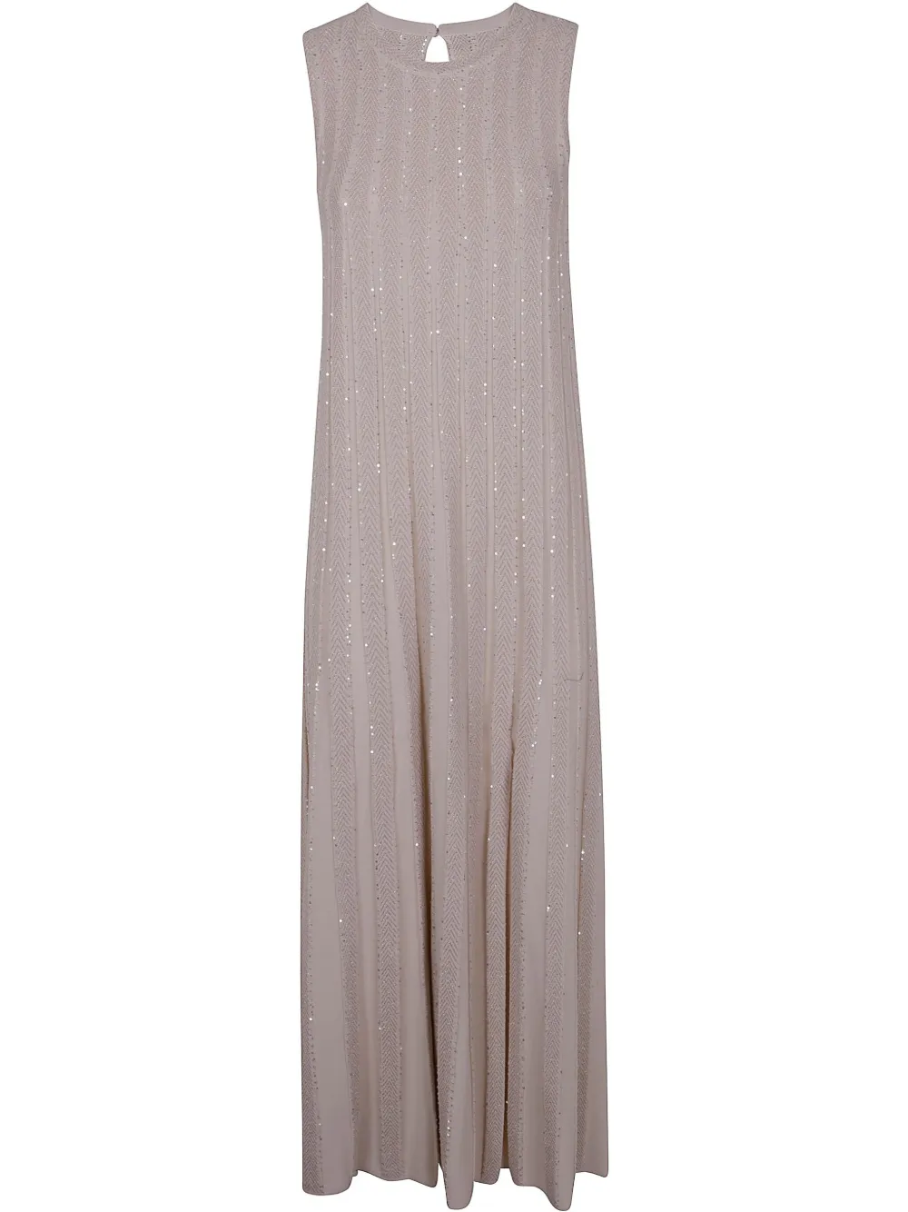 D.Exterior Flared jurk Beige