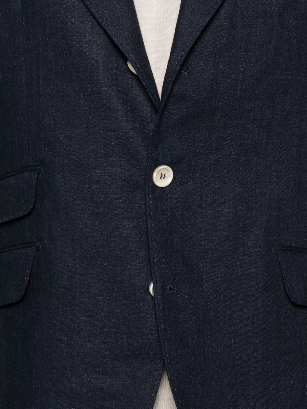 Brunello Cucinelli Pak met enkele rij knopen Blauw