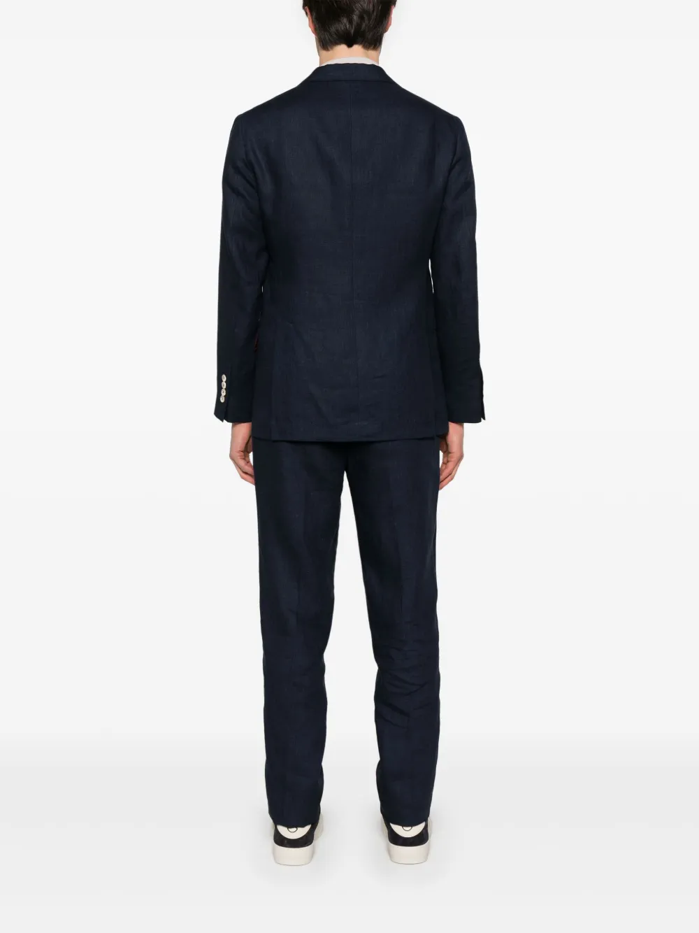 Brunello Cucinelli Pak met enkele rij knopen Blauw