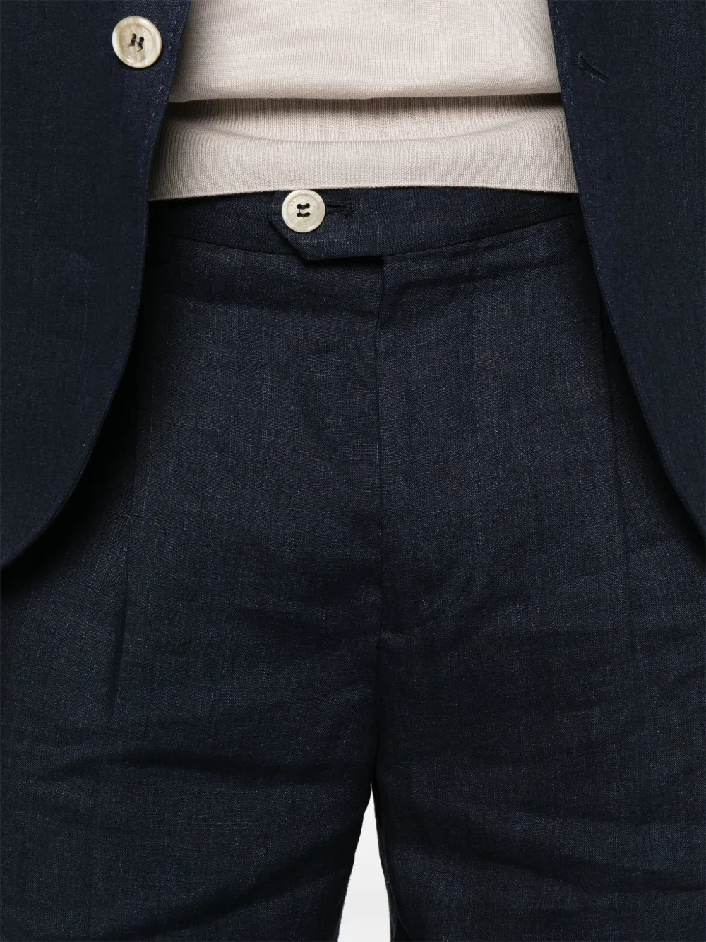 Brunello Cucinelli Pak met enkele rij knopen Blauw
