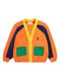 Bobo Choses embroidered-logo cardigan - Orange