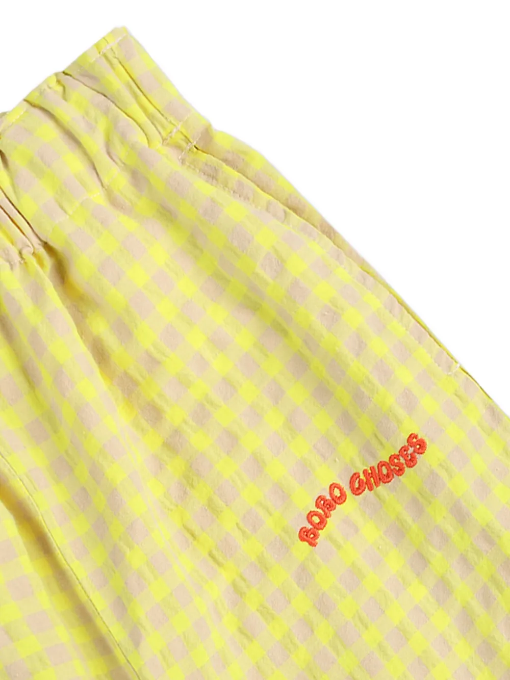 Bobo Choses Geruite broek Geel