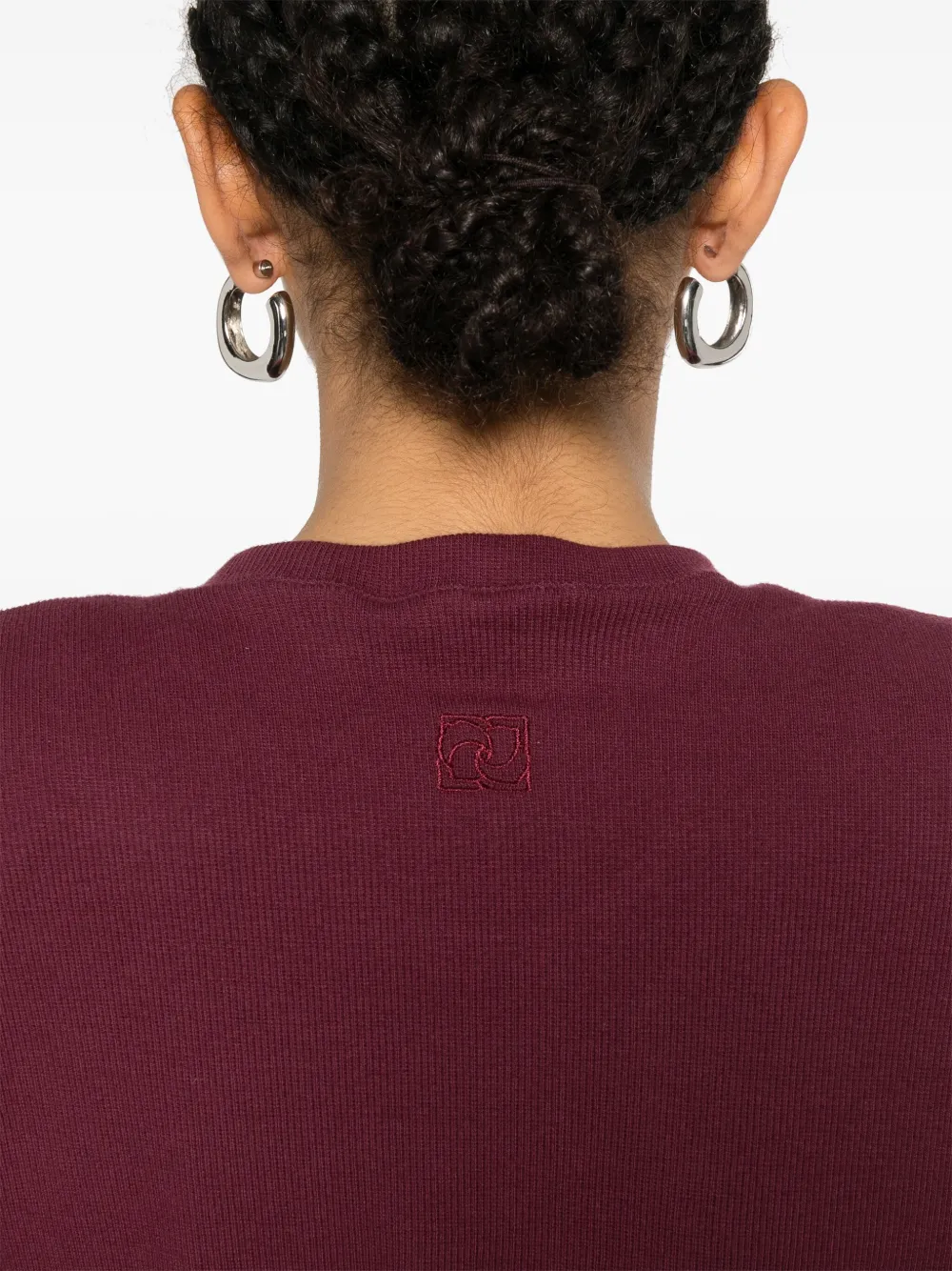 Magda Butrym Fine-ribbed Bodysuit In Red