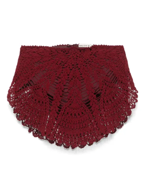 Magda Butrym falda corta de crochet con diseño capitonado