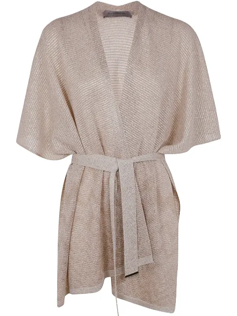 D.Exterior striped cardigan