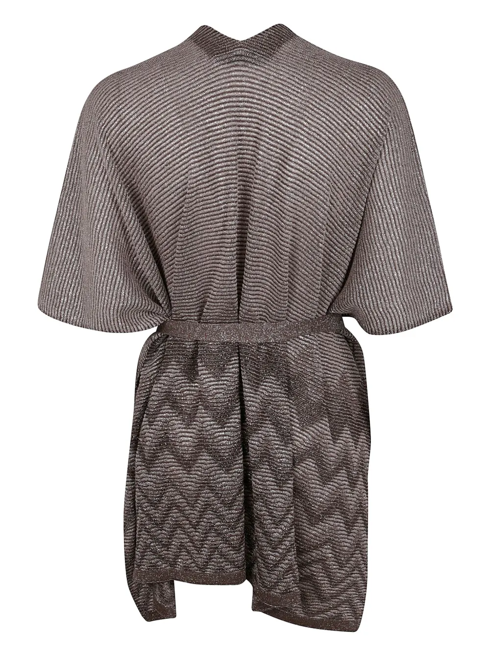 D.Exterior belted knitted top - Bruin