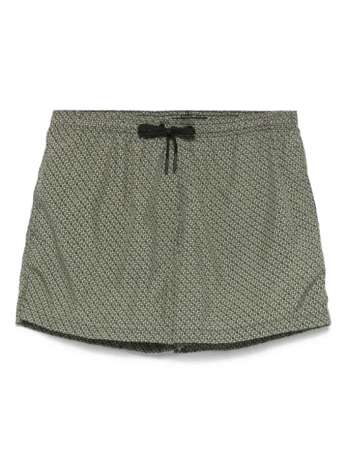 Short de bain à imprimé graphique - Tagliatore - Modalova